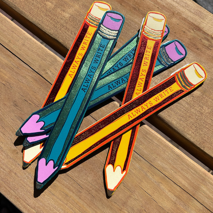 Leather Pencil Bookmarks