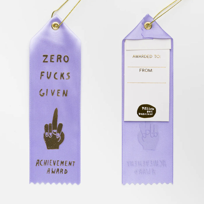 Award Ribbon - Zero F*