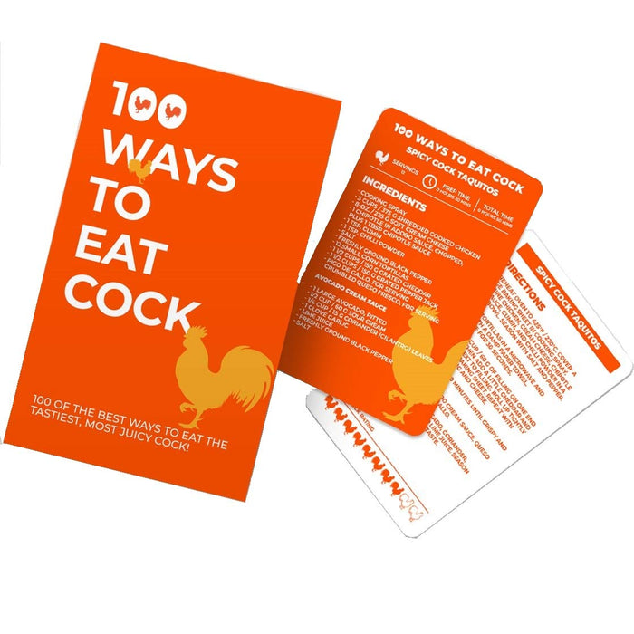 100 Ways to Eat Cock Recipe Deck