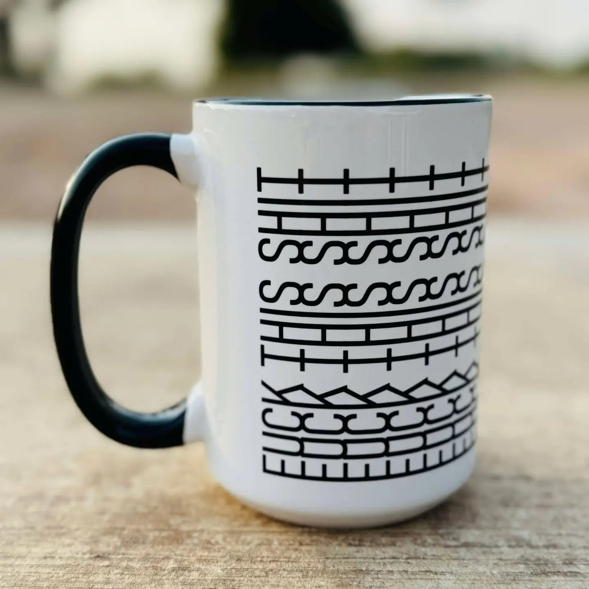 Fuck This Shit Tire Track Mug