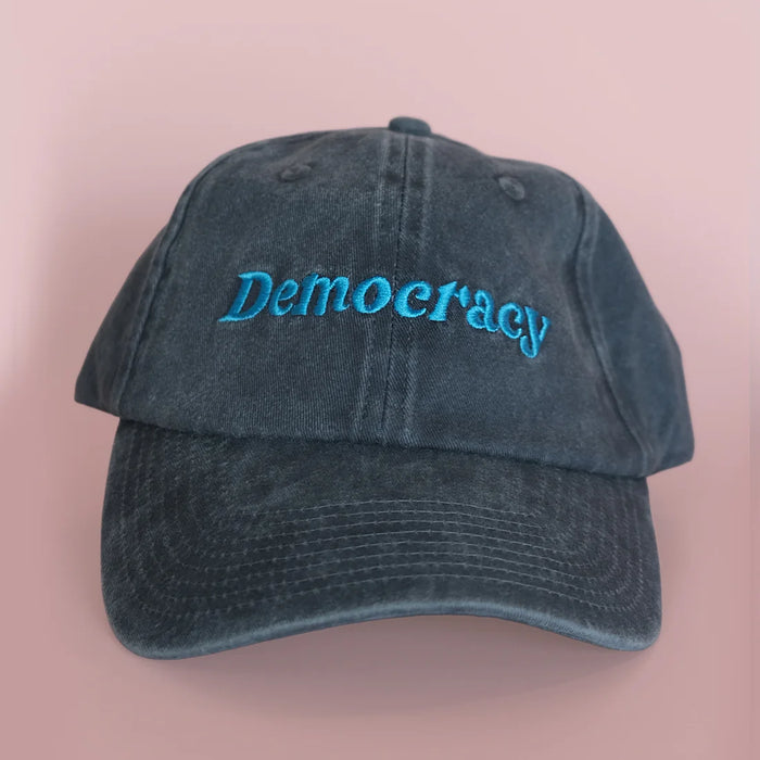 Embroidered Hat Washed Navy