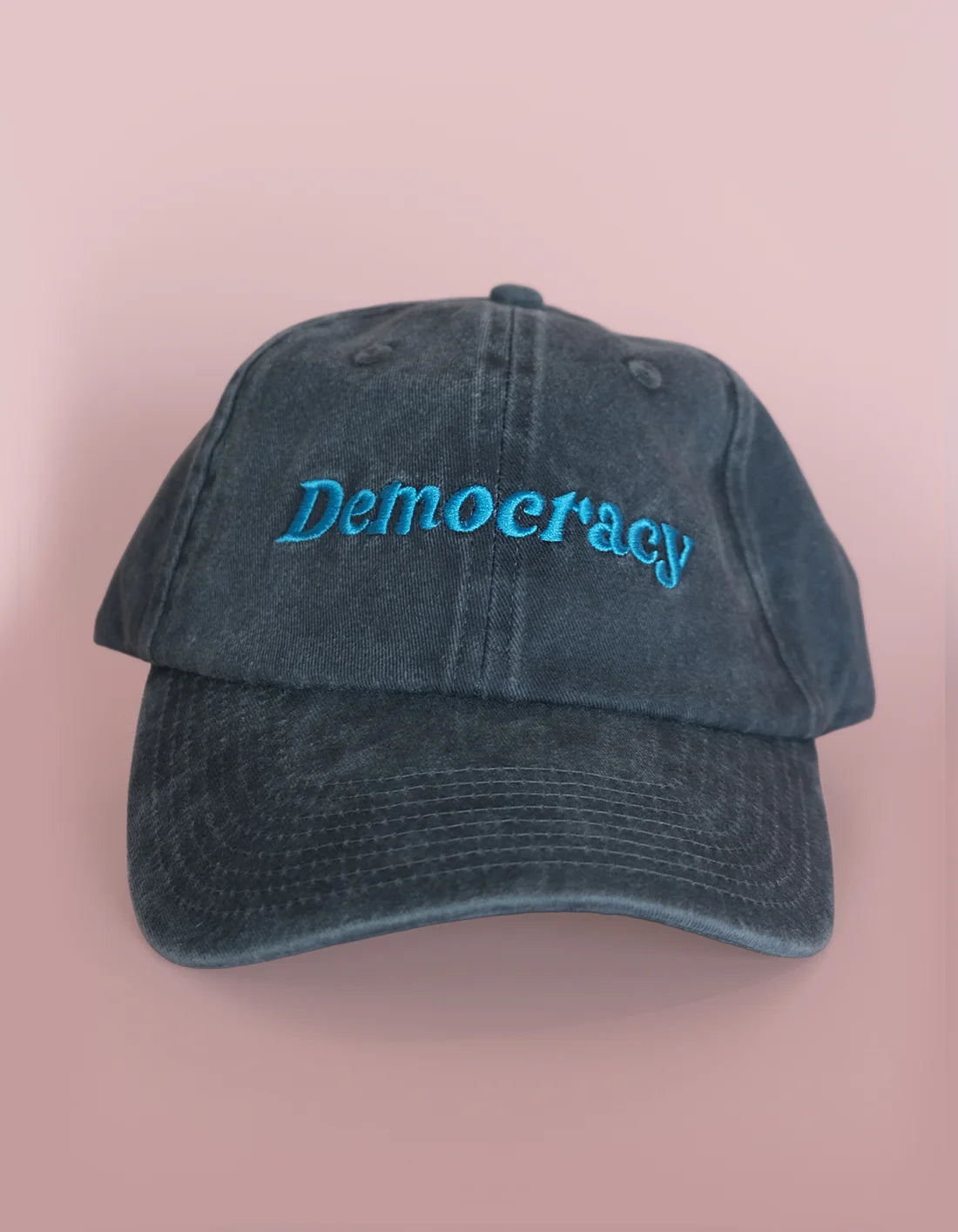 Embroidered Hat Washed Navy
