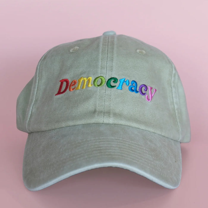 Embroidered Hat Rainbow