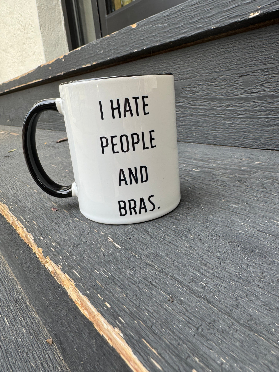 I Hate People And Bras Mug