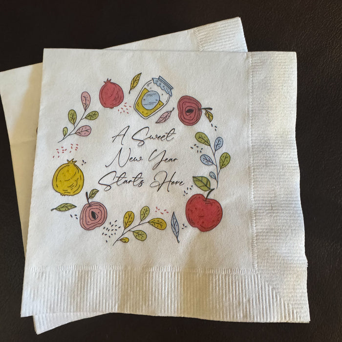 A Sweet New Year Starts Here Cocktail Napkin