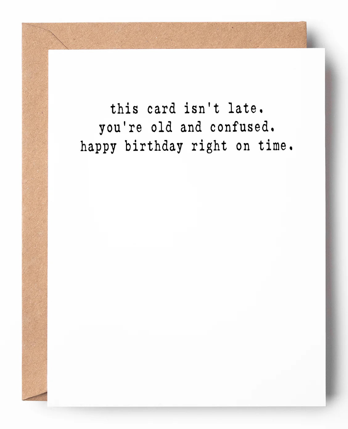 Right On Time Card