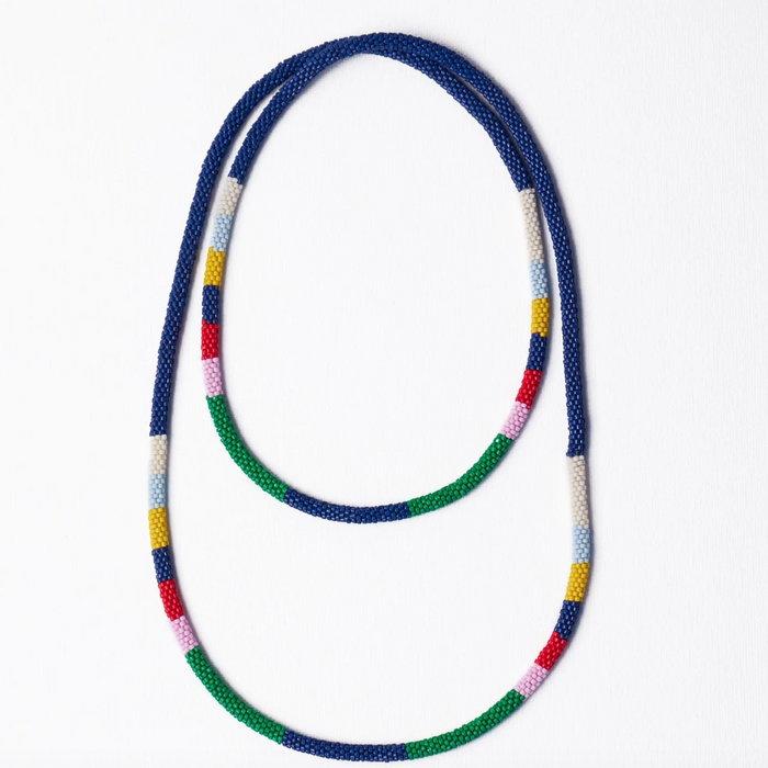 Ink+Alloy Allie seed bead necklace