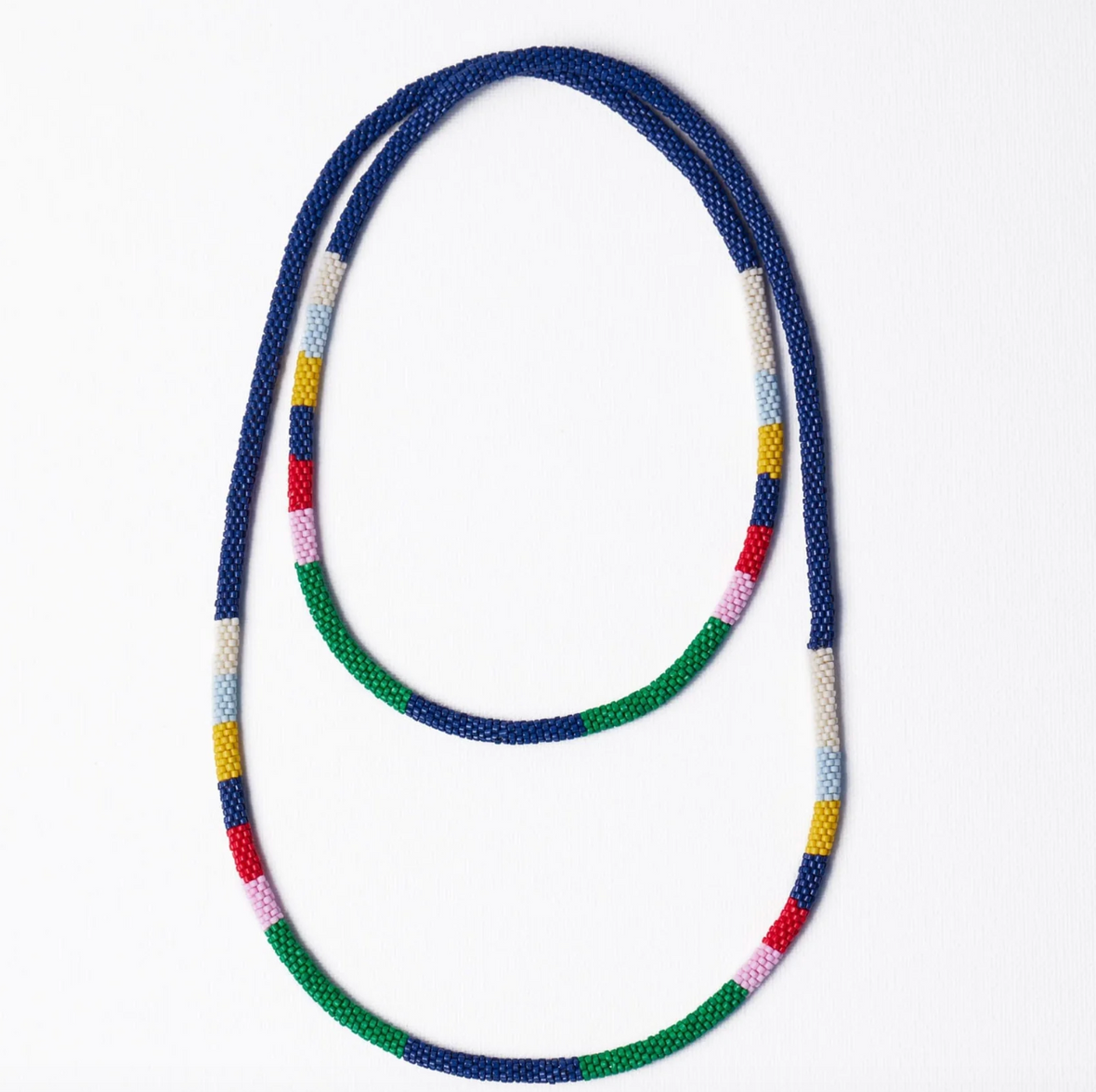 Ink+Alloy Allie seed bead necklace
