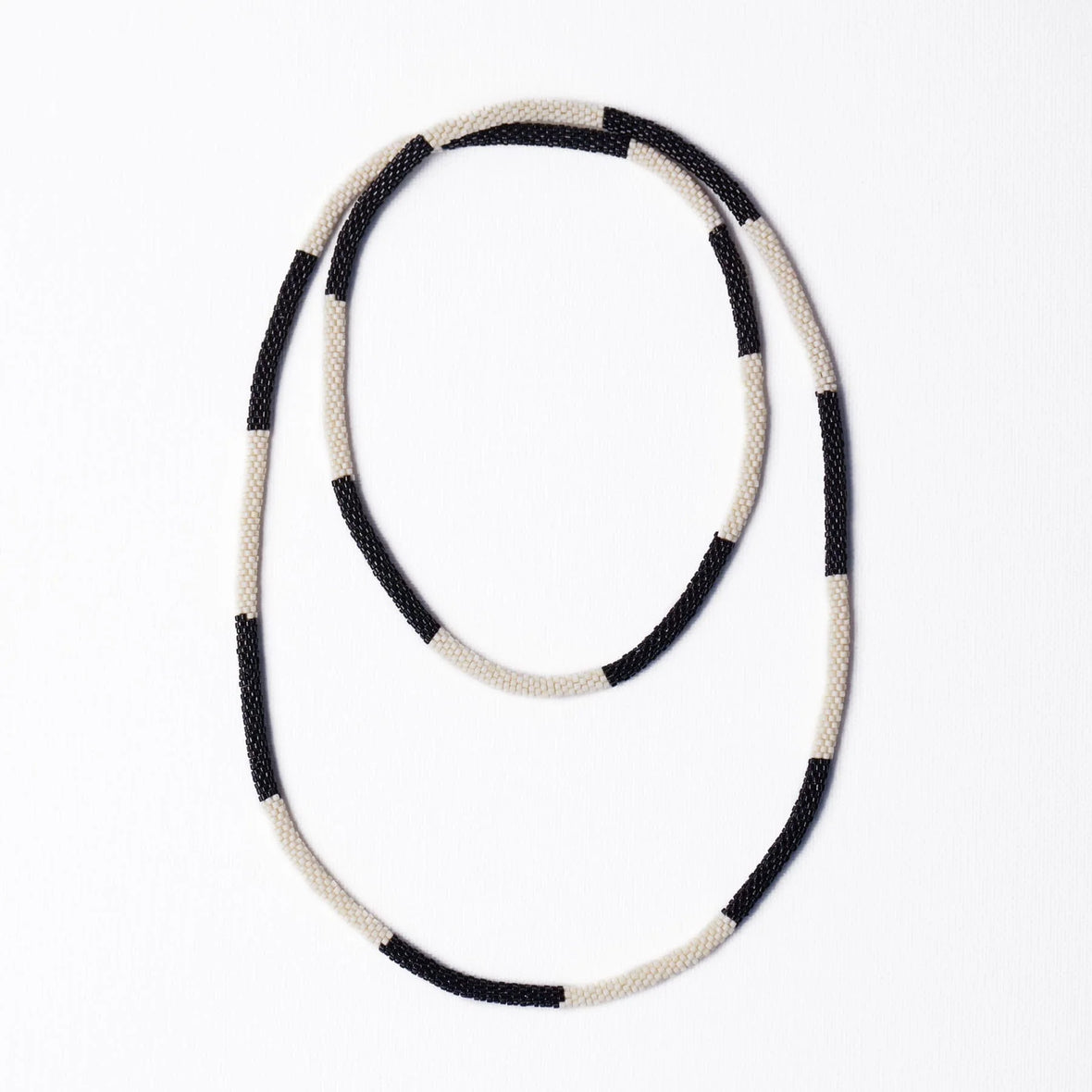 Ink+Alloy Allie seed bead necklace