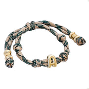 Knotted Initial Bracelet