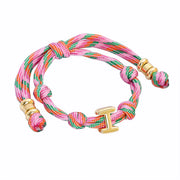 Knotted Initial Bracelet