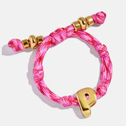 Knotted Initial Bracelet