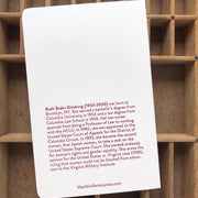 RBG Letterpress Notebook