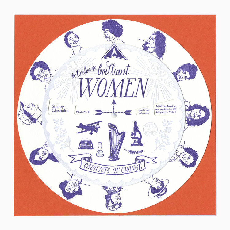 Brilliant Women Letterpress Spinner